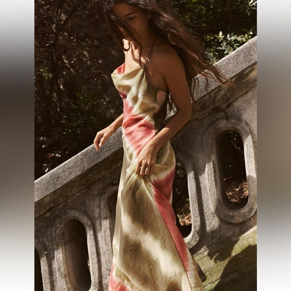 Zara tie dye midi slip dress NWT - Picture 14 of 16